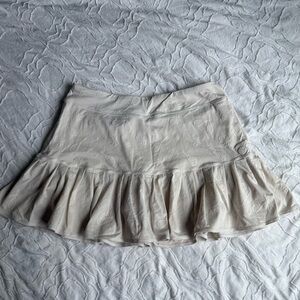 Lilly Pulitzer White Ruffled Skirt Skort Golf/Tennis Print